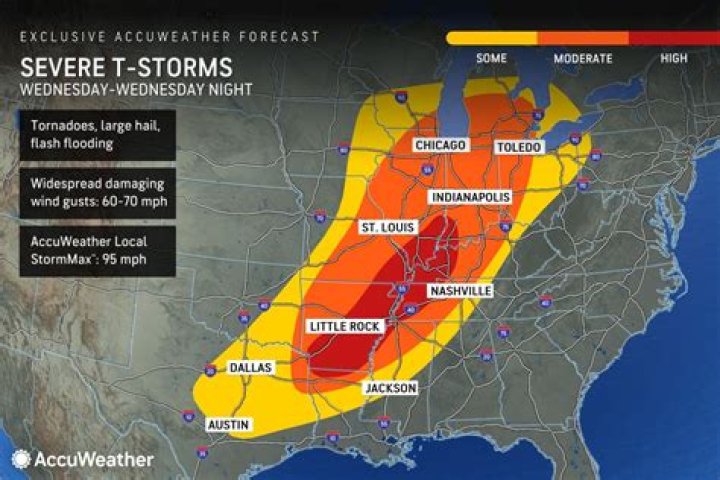 Tornado Map Shows US States at Risk in Coming Days
