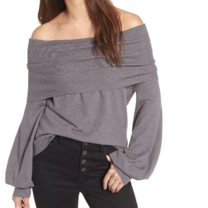 Treasure & Bond Off-the-Shoulder Sweater May Actually Stay in Place