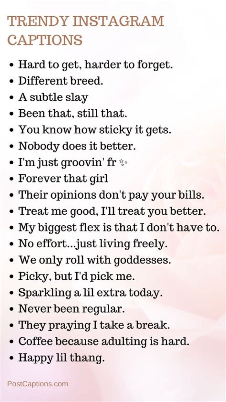 Trendy Captions For Instagram: Elevate Your Posts With The Perfect Words