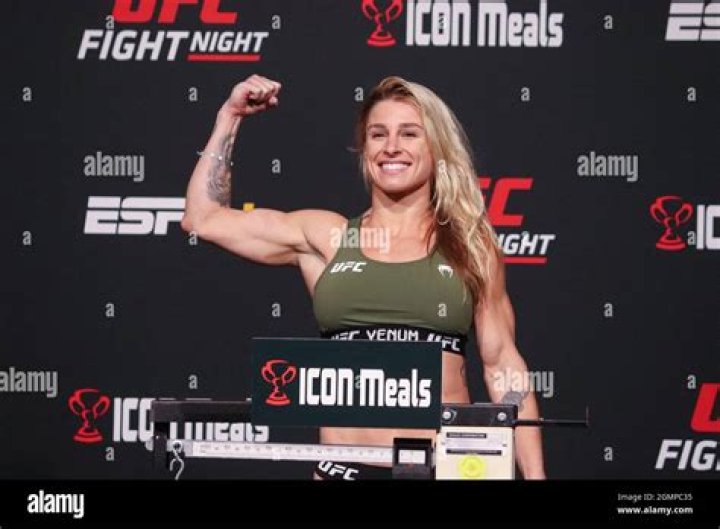 UFC star Hannah Goldy sizzles in bikini shoot after launching OnlyFans page and shows off tattoo of own name on bum