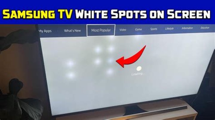 What Causes White Spots On Television Screen
