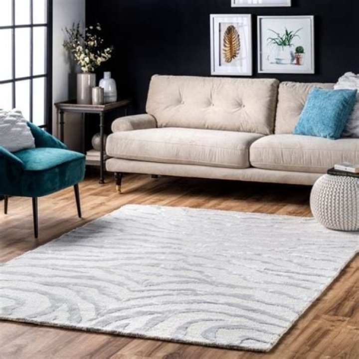 What color rug goes with a teal sofa?