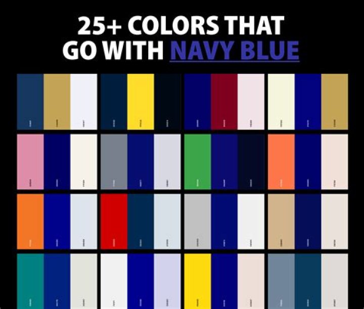 Question: What Colors Go Good With Navy Blue