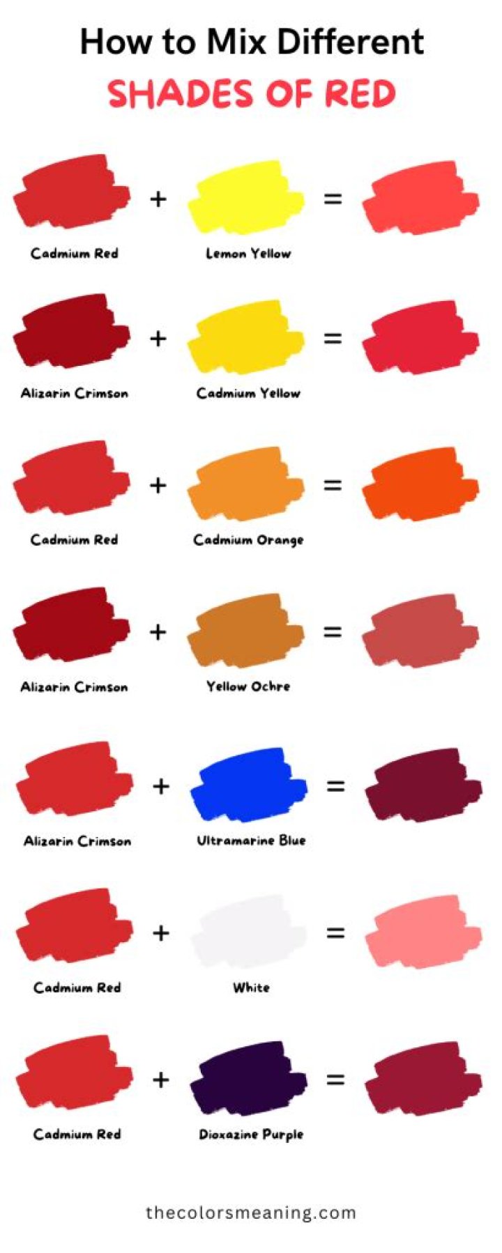 What Colors Mix To Make Red