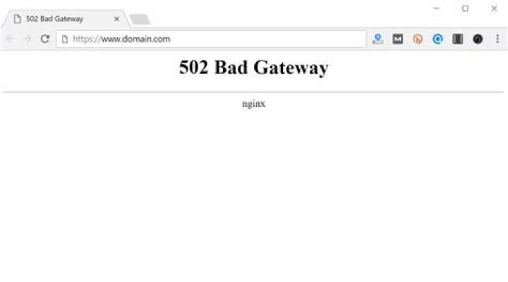 What does 502 Bad Gateway mean?