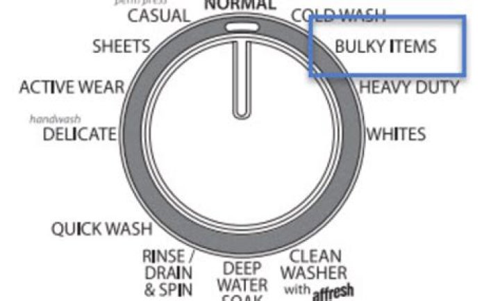 Quick Answer: What Does Bulky Items Mean On Washer