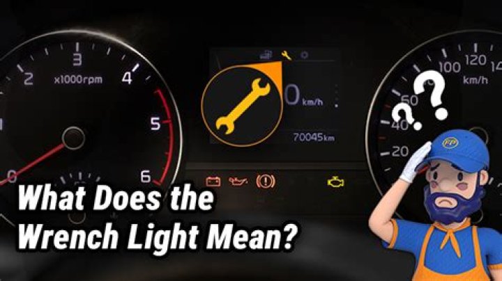 What does the orange wrench light mean Mazda 3?