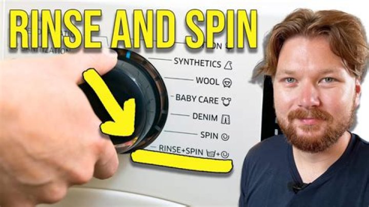 What Does The Rinse And Spin Cycle Do