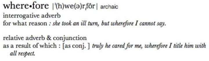 Quick Answer: What Does Wherefore Art Thou Romeo Mean