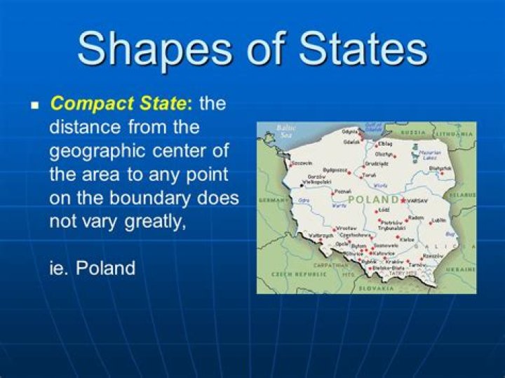 What is a compact state in geography?