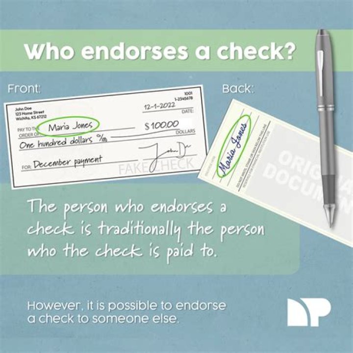 What is an endorsement guarantee on a check?