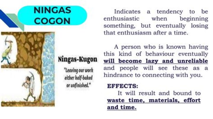 What is Ningas cogon mentality?