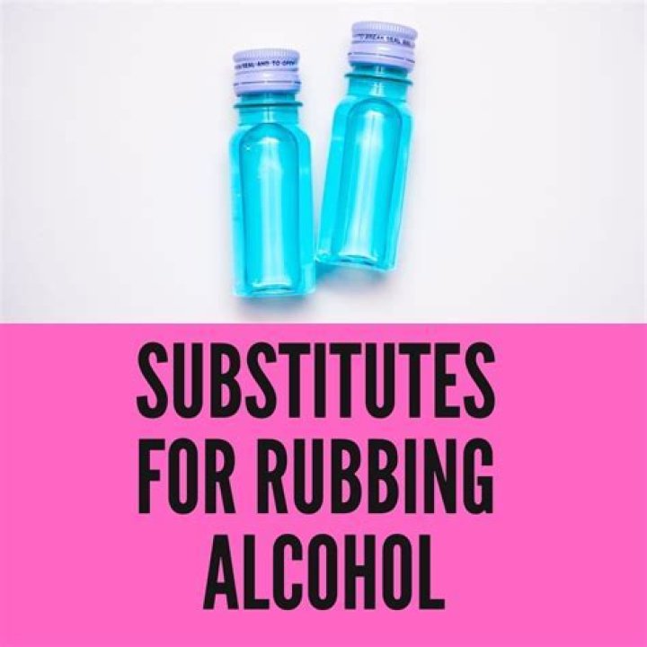 What Is Substitute For Rubbing Alcohol