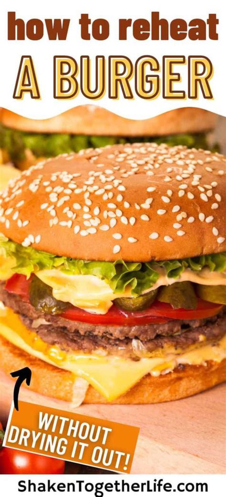 What is the best way to reheat a fast food burger?
