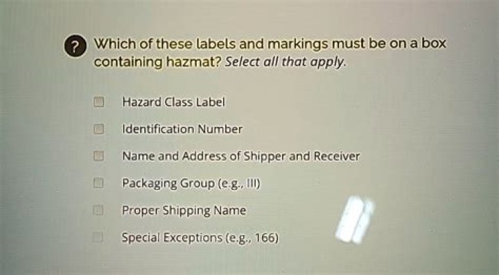 What is the correct order for the hazmat proper shipping name?