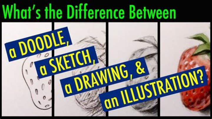 What is the difference between a rough sketch and a finished sketch?