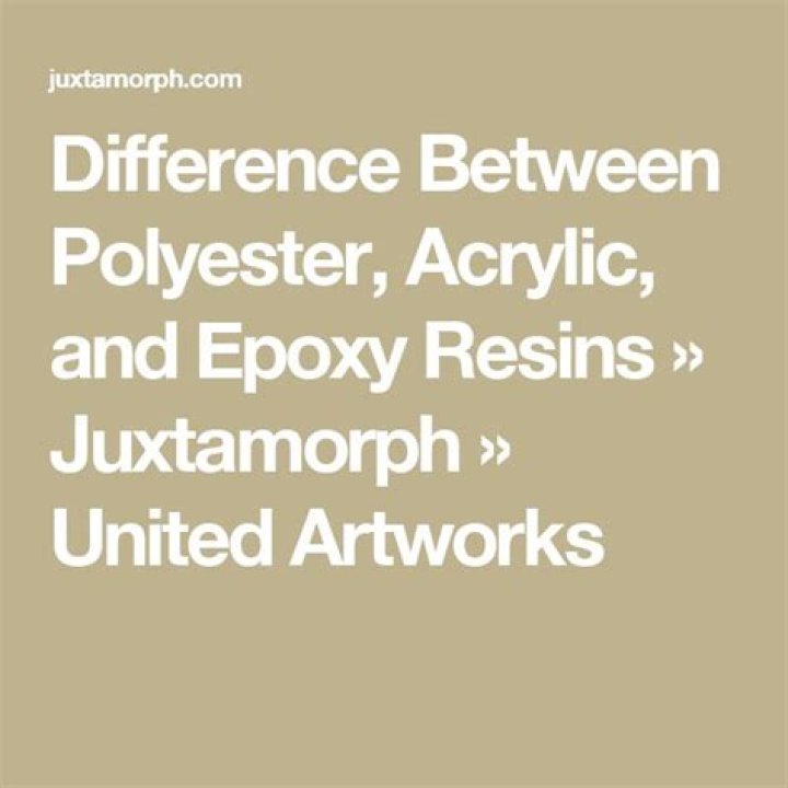 What Is The Difference Between Polyresin And Resin