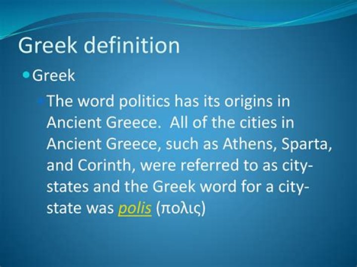 What is the Greek definition of glory?