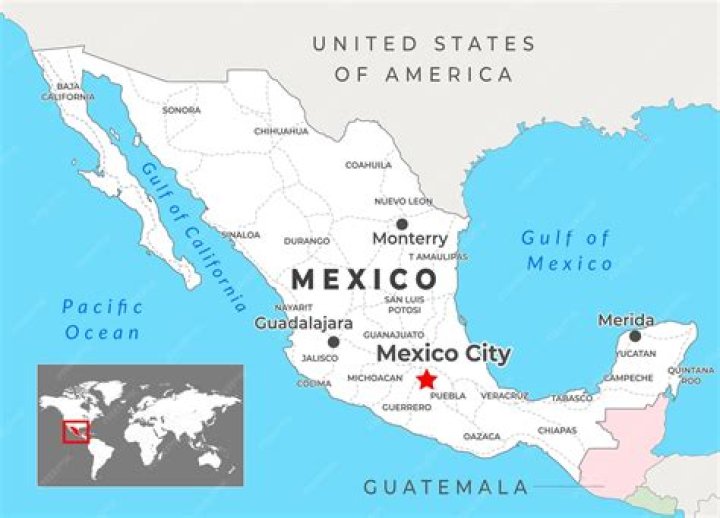 What is the relative location of Mexico City?