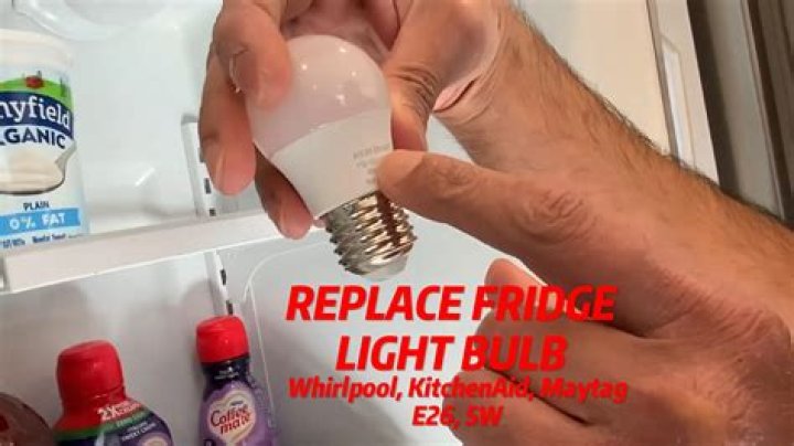 What kind of lightbulb goes in a Kenmore refrigerator?