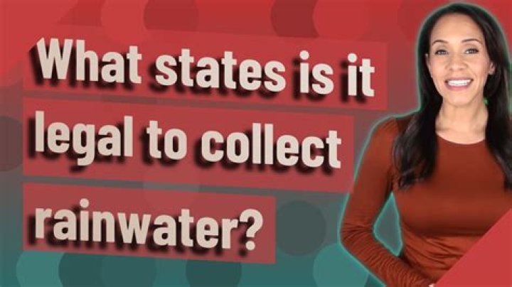 What States Is It Legal To Collect Rainwater