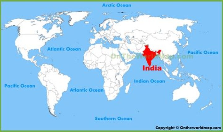 Question: Where Is India On A Map