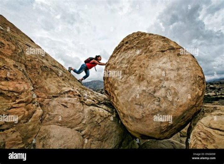 Who Had To Roll A Boulder Up A Hill