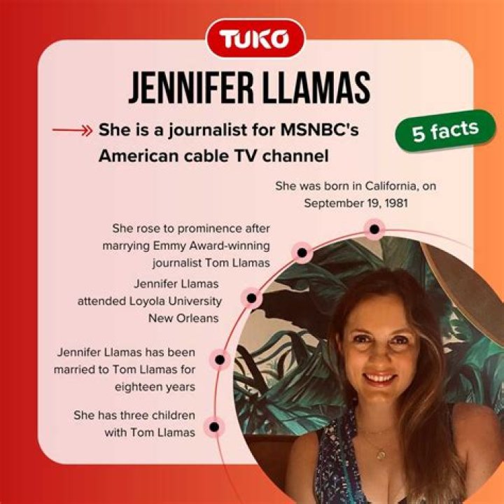 Who is Tom Llamas' wife, Jennifer Llamas?