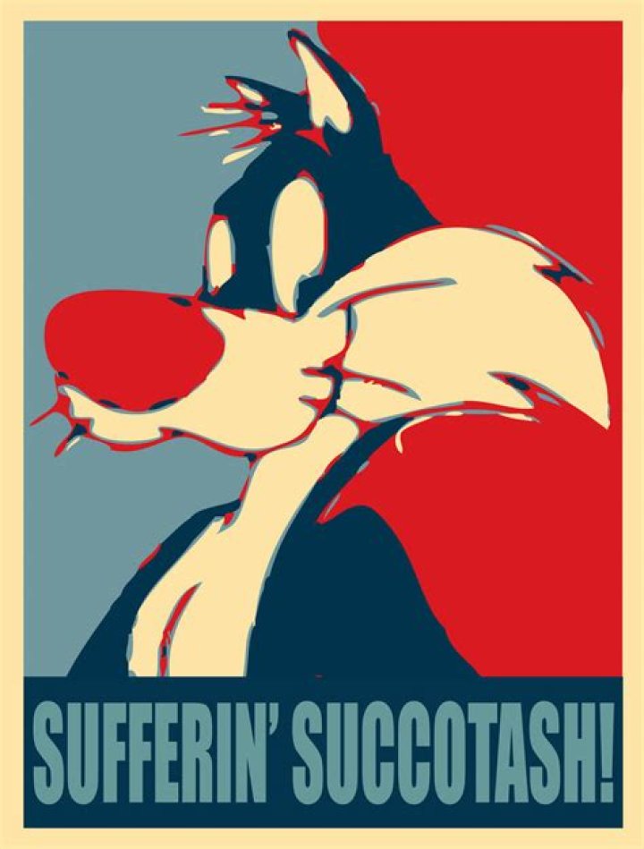 Why does Sylvester say sufferin succotash?
