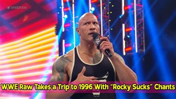 WWE RAW Takes a Trip to 1996 with “Rocky Sucks” Chants