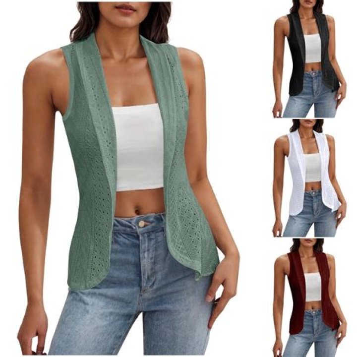 ZXZY Sleeveless Cardigan Can Help Perfect Any Outfit — 44% Off